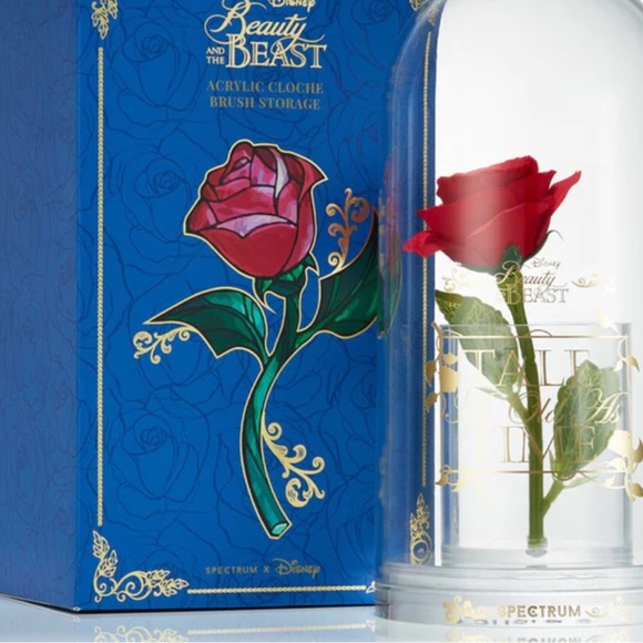 🎁 Disney Beauty And The Beast Bundle 18 pcs in Themed Box Brush Set, mirror,bag - Picture 3 of 12